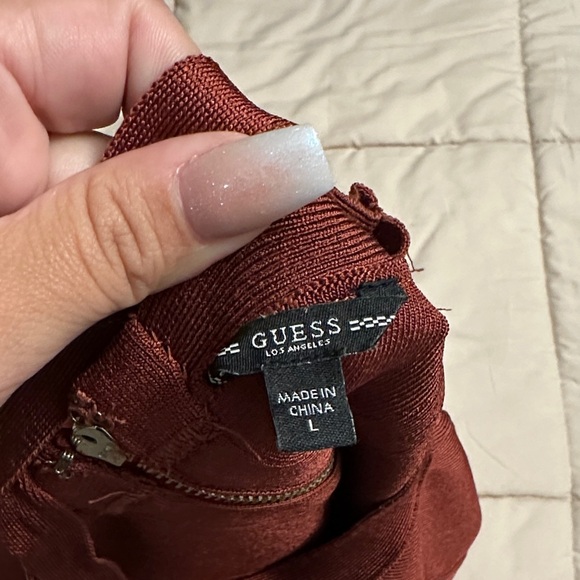 Guess Rust Mini Dress - Picture 3 of 4